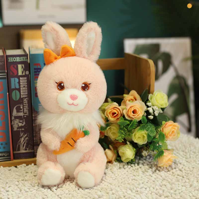 Kawaii Bunny with Carrot Stuffed Animal 14 inch