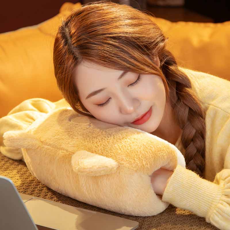Kawaii Animal Hand Warmer Plush Pillow 12.6 inch