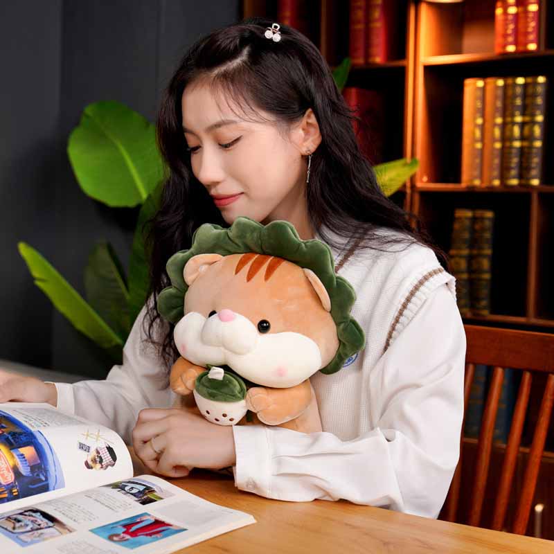 Kawaii Boba Cat Weighted Stuffed Animal