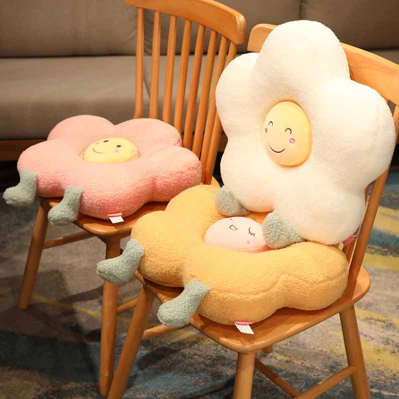 Kawaii Removable Flower Plush Cushion 20 inch
