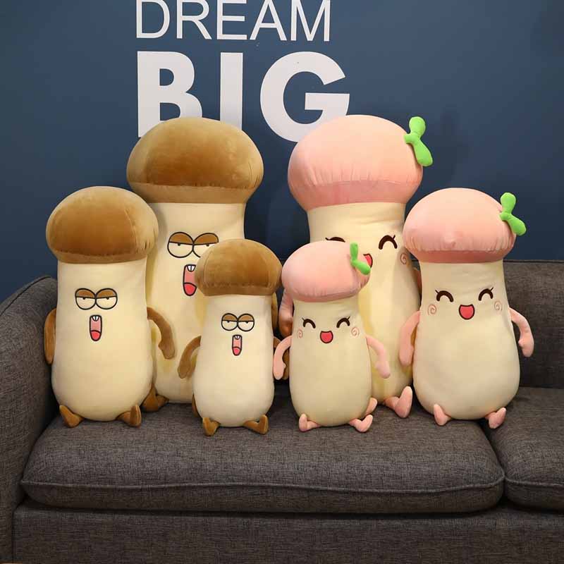 Funny  Mushroom Weighted Plush