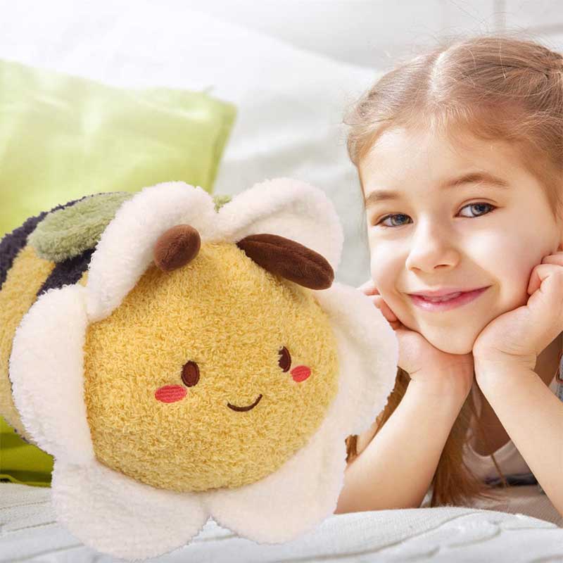 Cute Bee Plush Toy Yellow