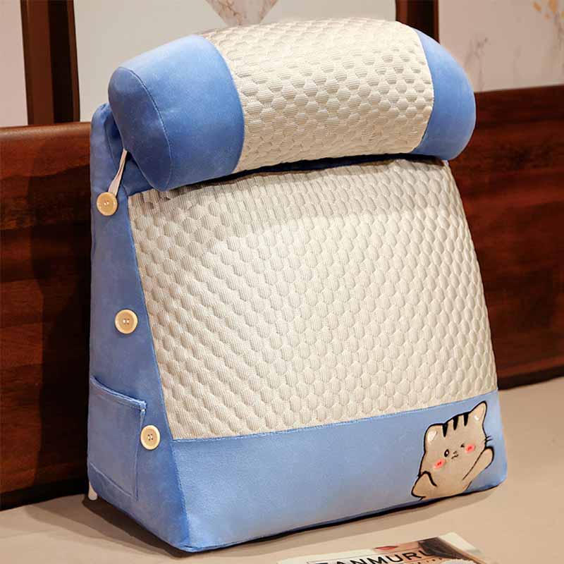 Backrest Cushion with Ice Cold Mat 18 inch Blue