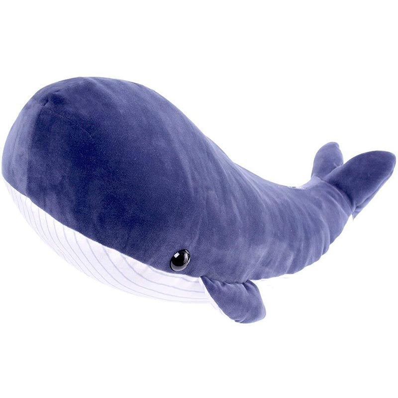 24 inch Large Blue Whale Pillow