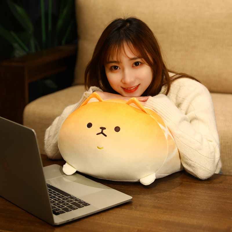 Kawaii Bread Shiba Inu Weighted Stuffed Animal