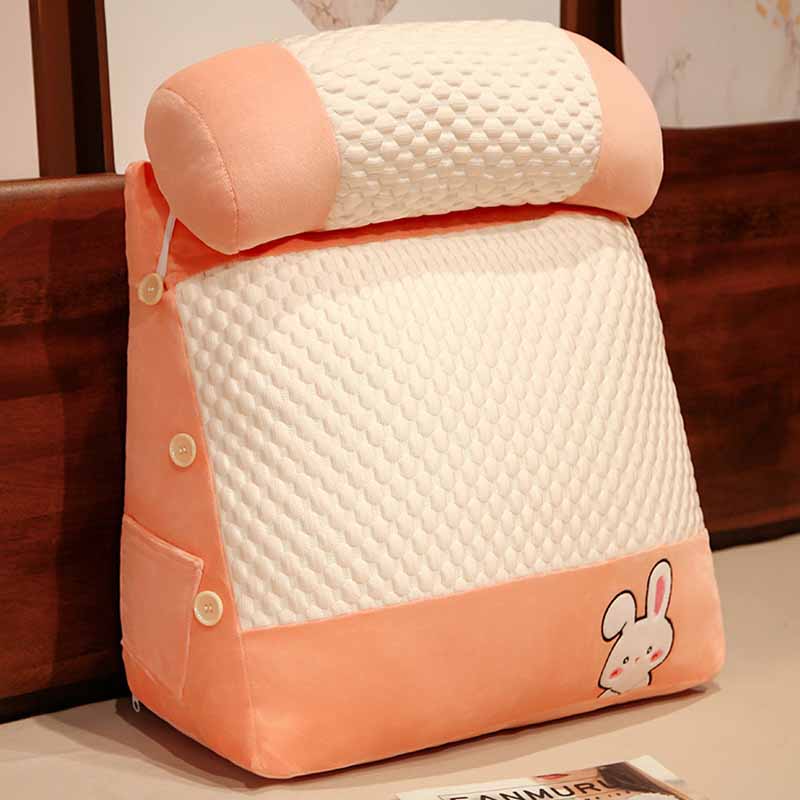 Backrest Cushion with Ice Cold Mat 18 inch Pink