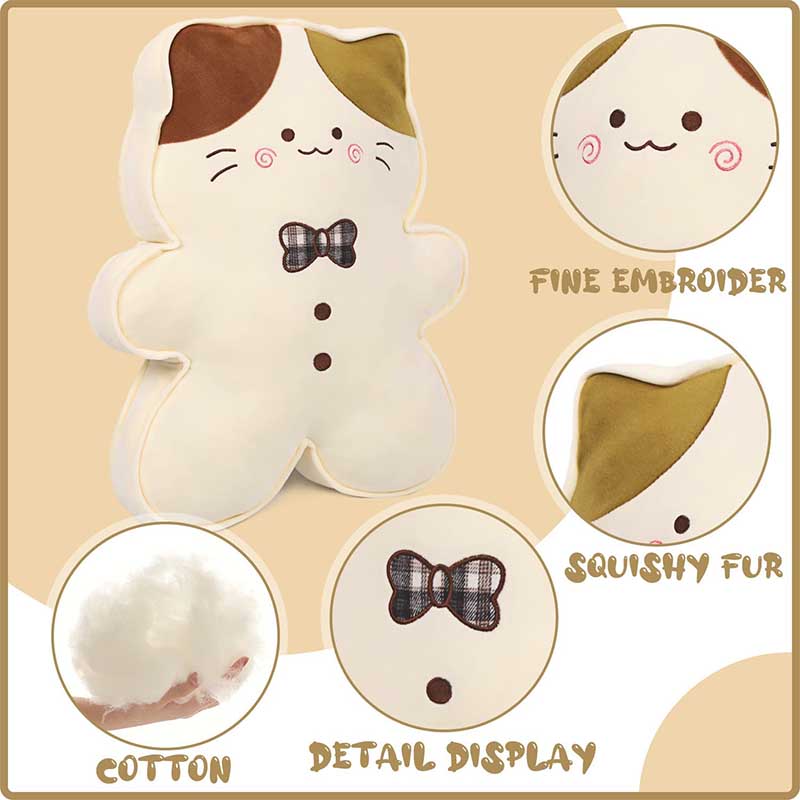 16 inch Cute Cat Biscuit Plush