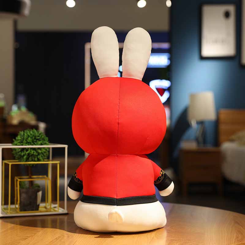 Cute Chubby Red Bunny Stuffed Animal