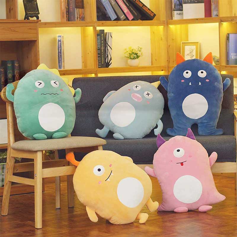 Monsters Plush Stuffed Animal Pillow Pink 20 inch