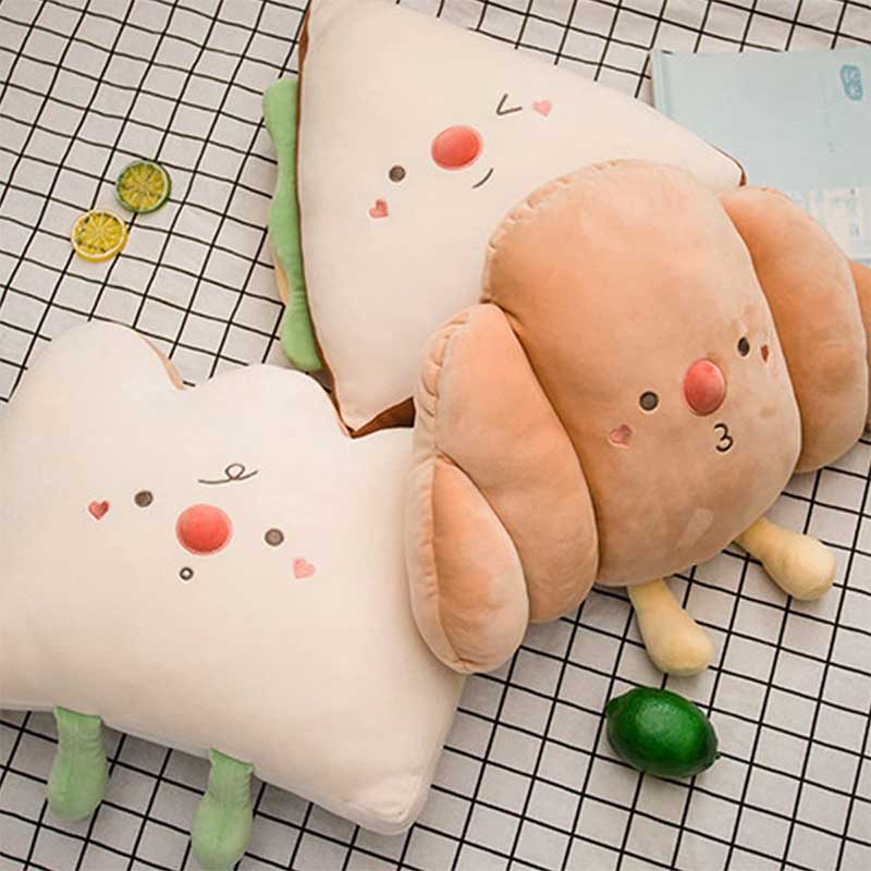 Cute Bread Pillow Plush Toy 16 inch