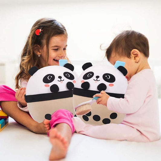 9.4 inch Stuffed Boba with Panda Plushie Bubble Tea Pillow