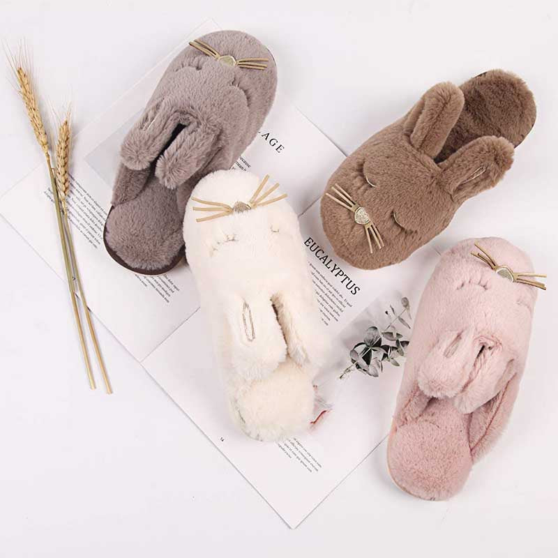 Women's Memory Foam Indoor Bunny Slippers