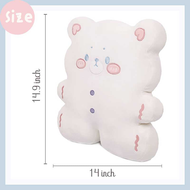 15 inch Cute Bear Biscuit Plush