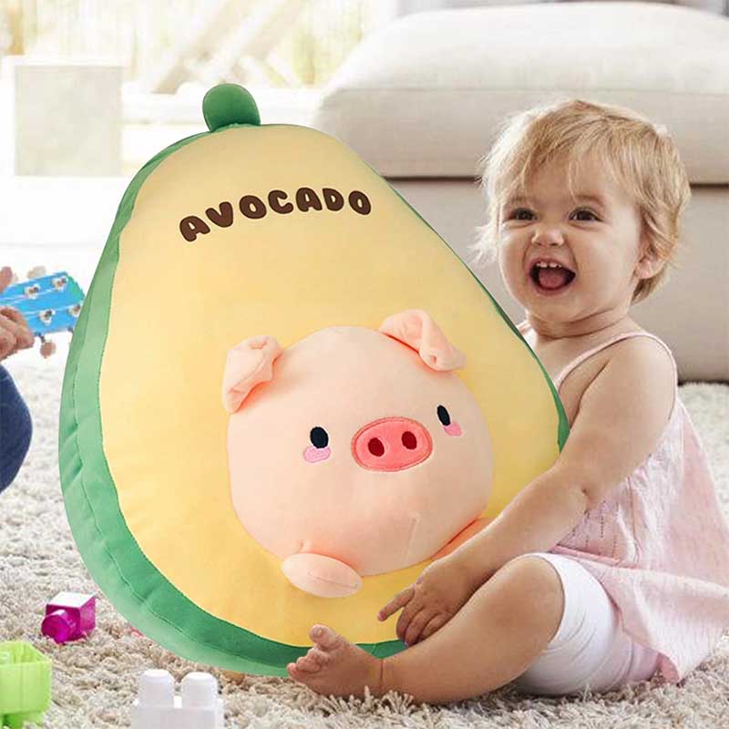 Avocado Piggy Plush Stuffed Animal Arelux-home