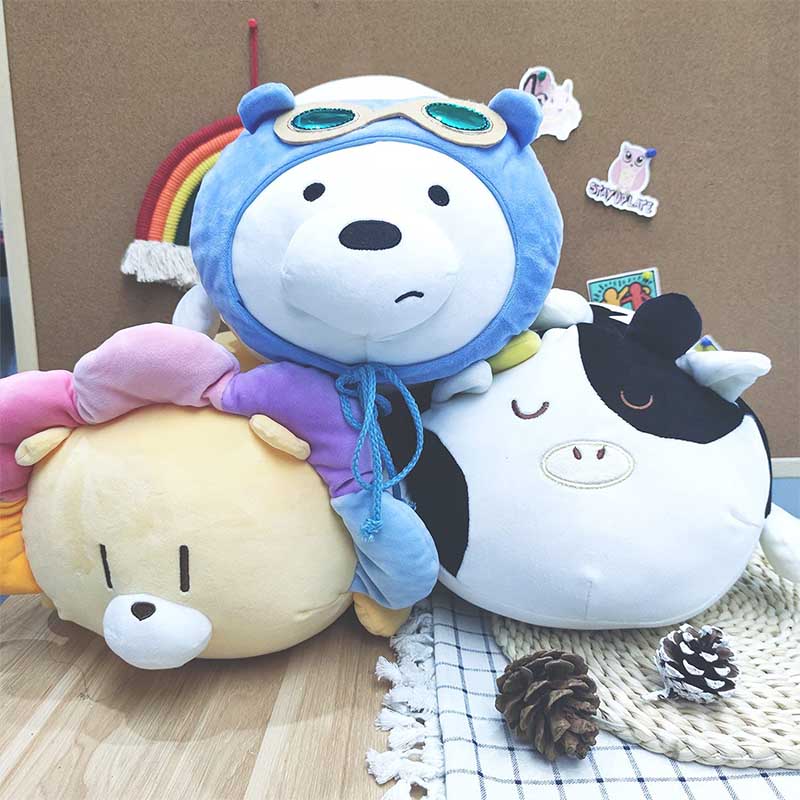 Kawaii Cow Plush Pillow