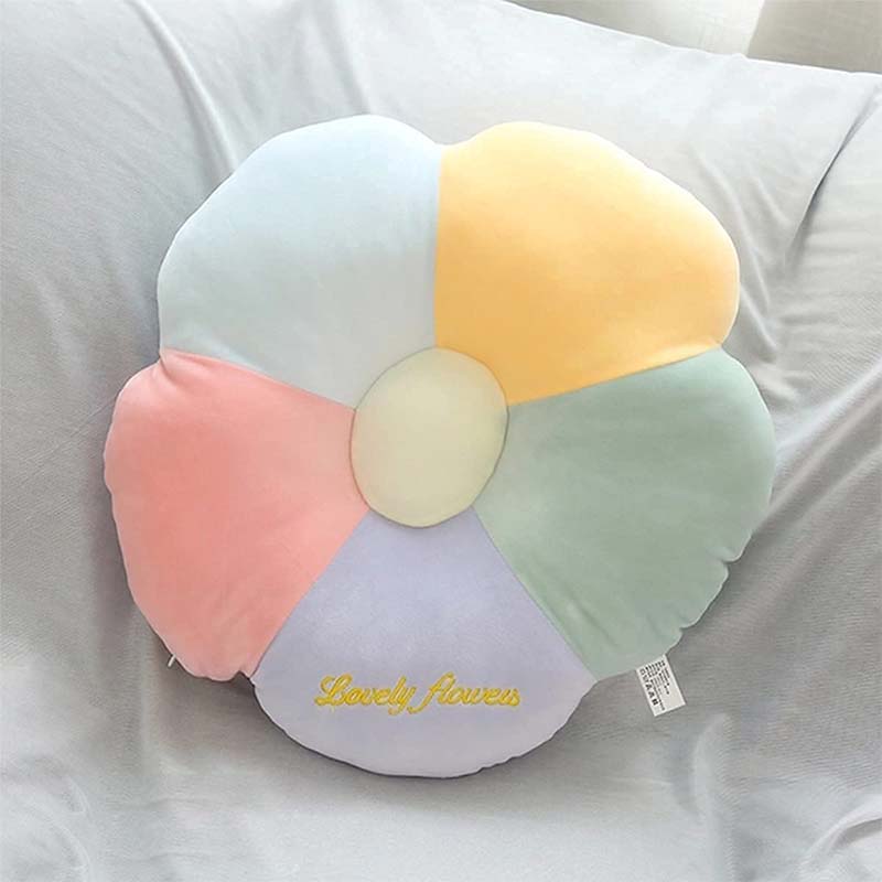 Colorful Flower Shaped Cushion Pillow