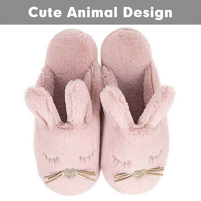 Women's Memory Foam Indoor Bunny Slippers