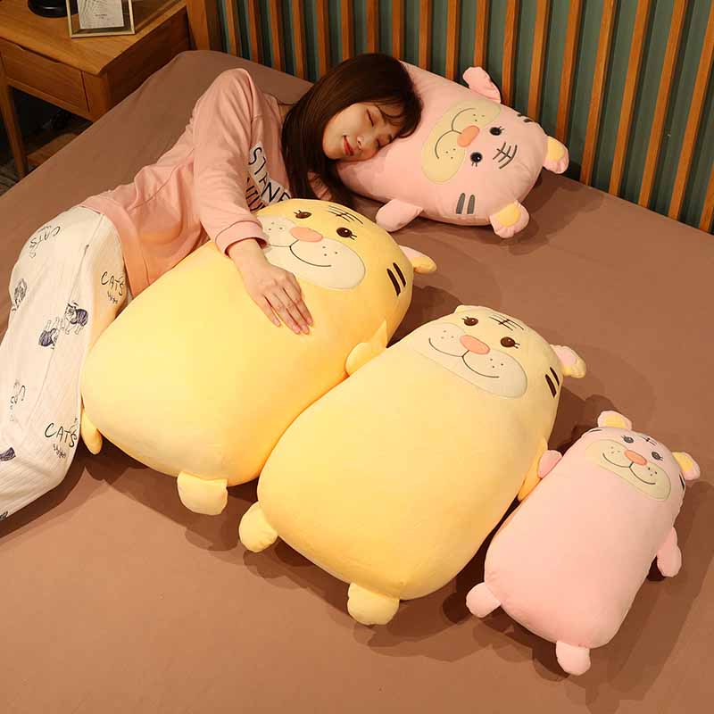 Cute Baby Tiger Plush Cuhsion Weighted Stuffed Animal