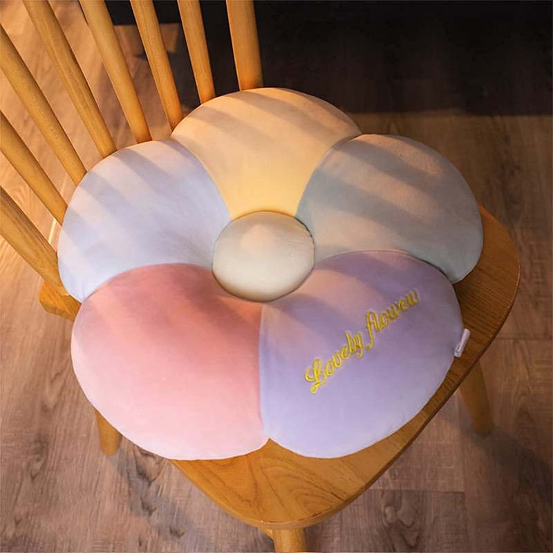 Colorful Flower Shaped Pillow