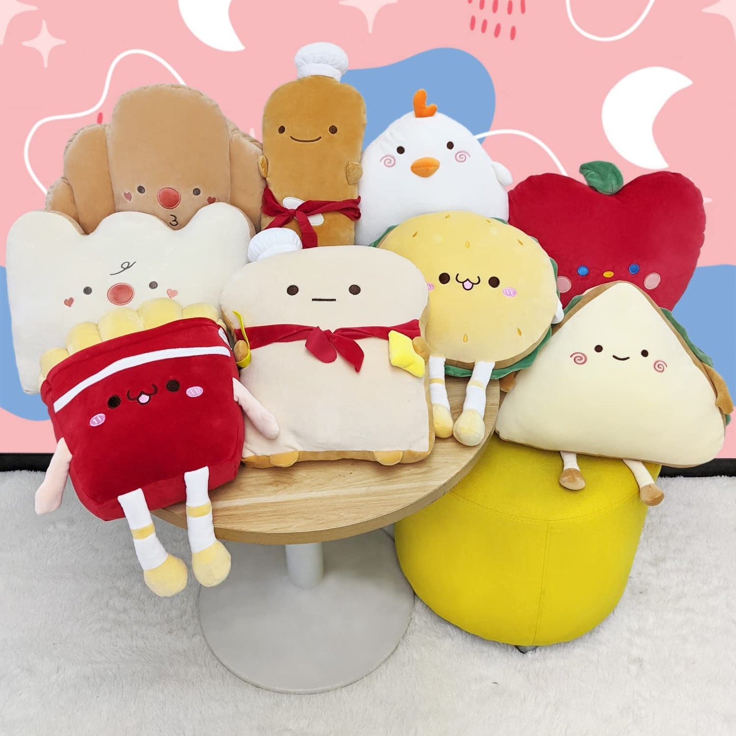 21.6" Funny Bread Pillow