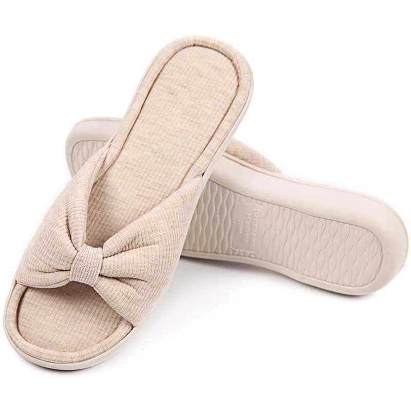 Open Toe Summer Spa House Slippers for Women