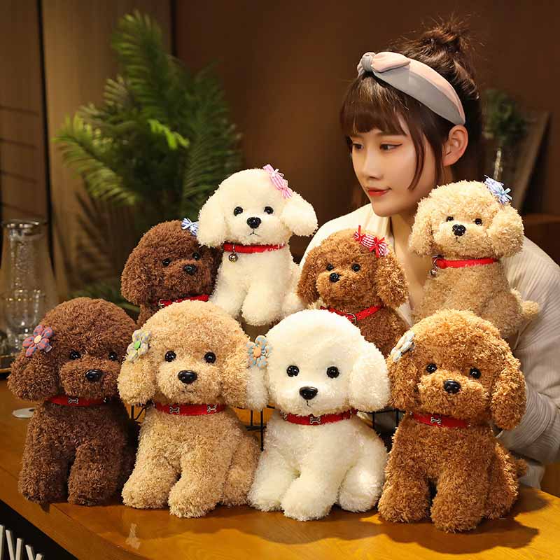 Simulated Teddy Dog Plush