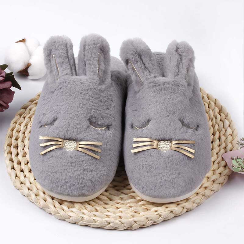 Women's Memory Foam Indoor Bunny Slippers