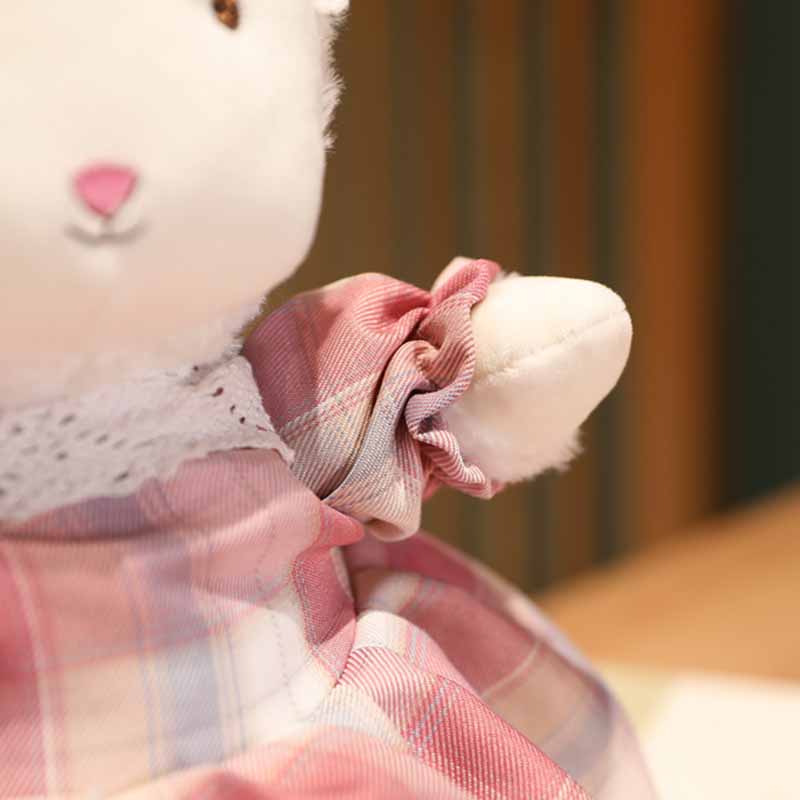 Kawaii Sheep Doll with Dress Stuffed Animal