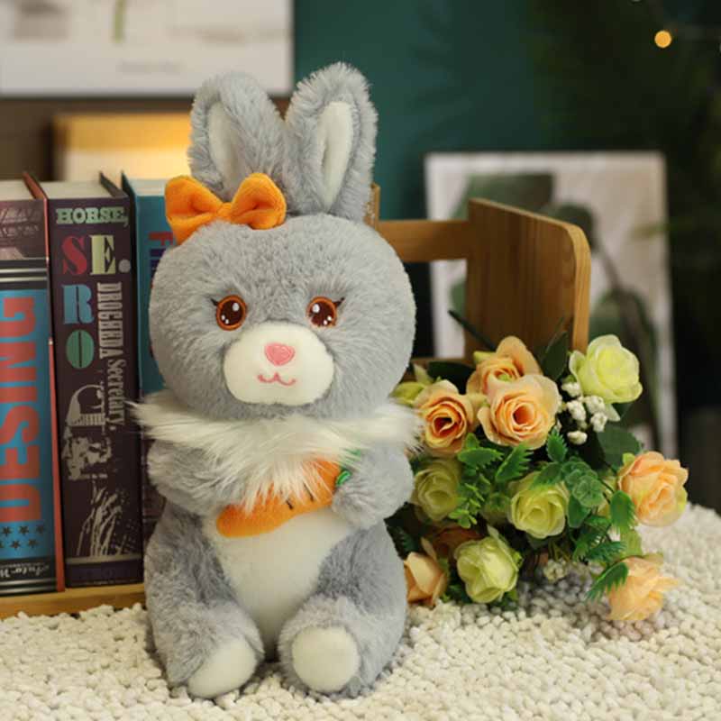 Kawaii Bunny with Carrot Stuffed Animal 14 inch