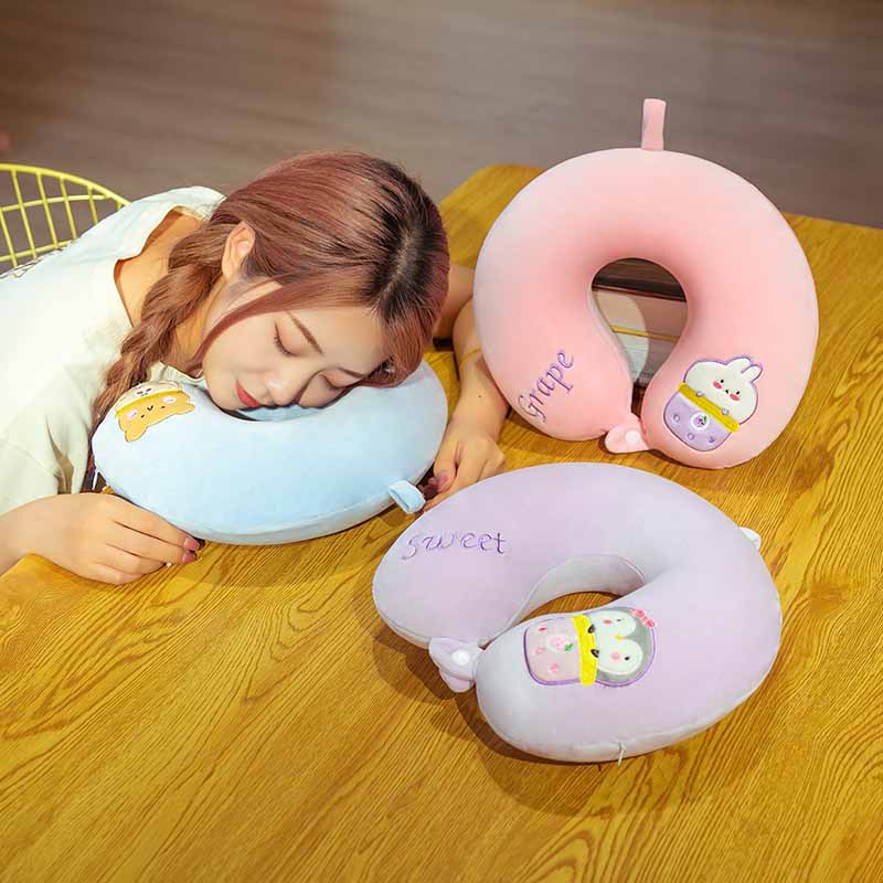 Kawaii Animal Travel Pillow Cute Neck Pillow 12 inch