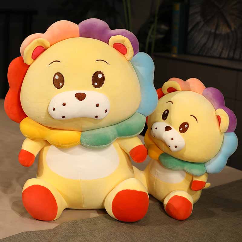 Cute Colorful Lion Weighted Stuffed Animal