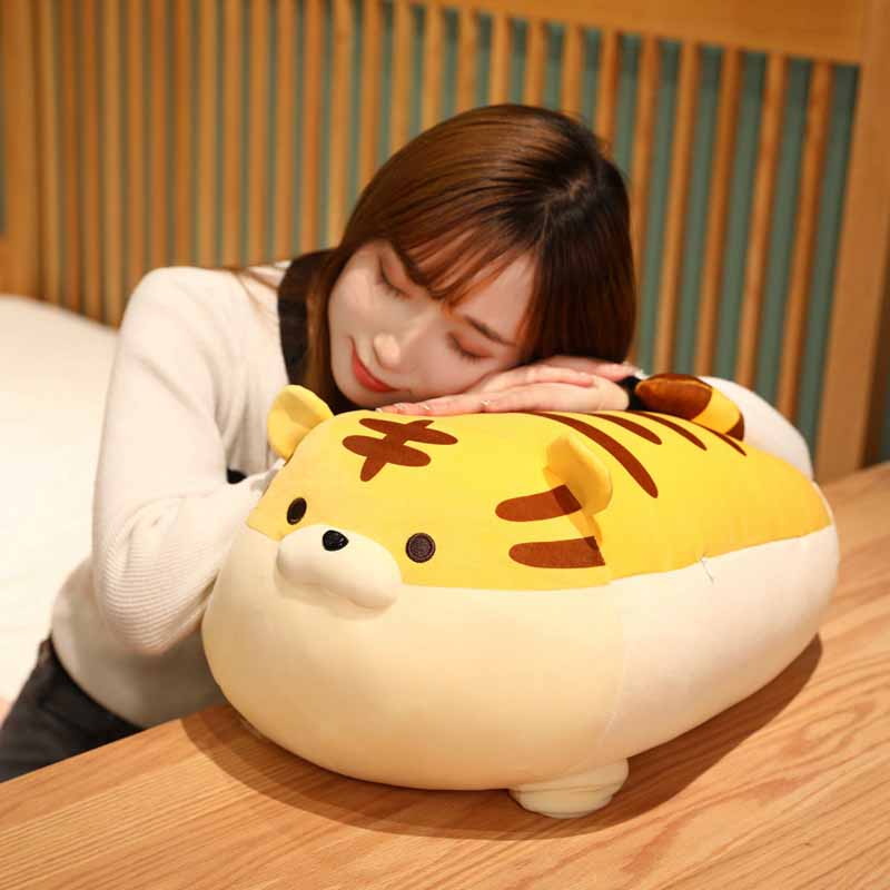 Kawaii Chubby Tiger Weighted Stuffed Animal