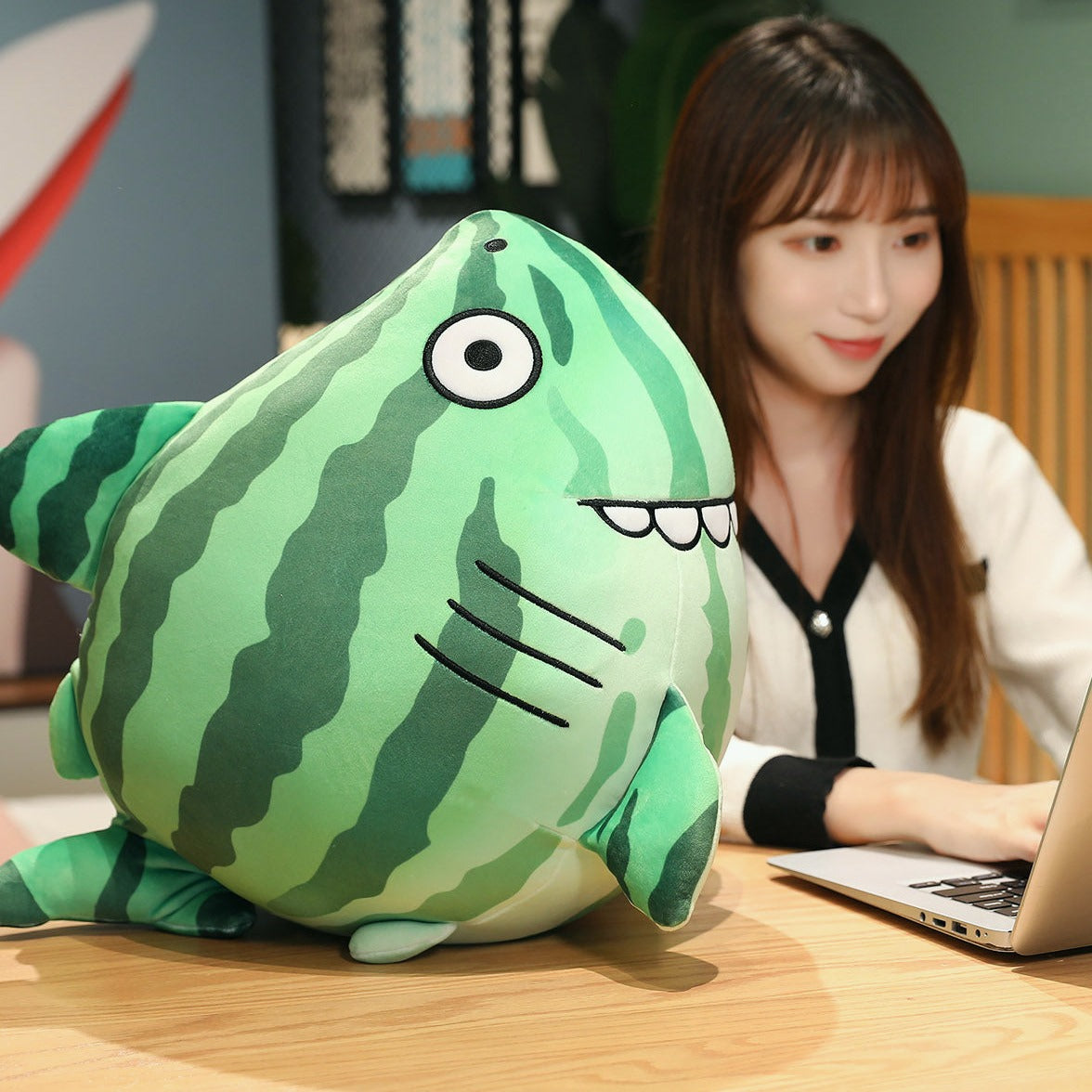 Funny Watermelon Shark Plush