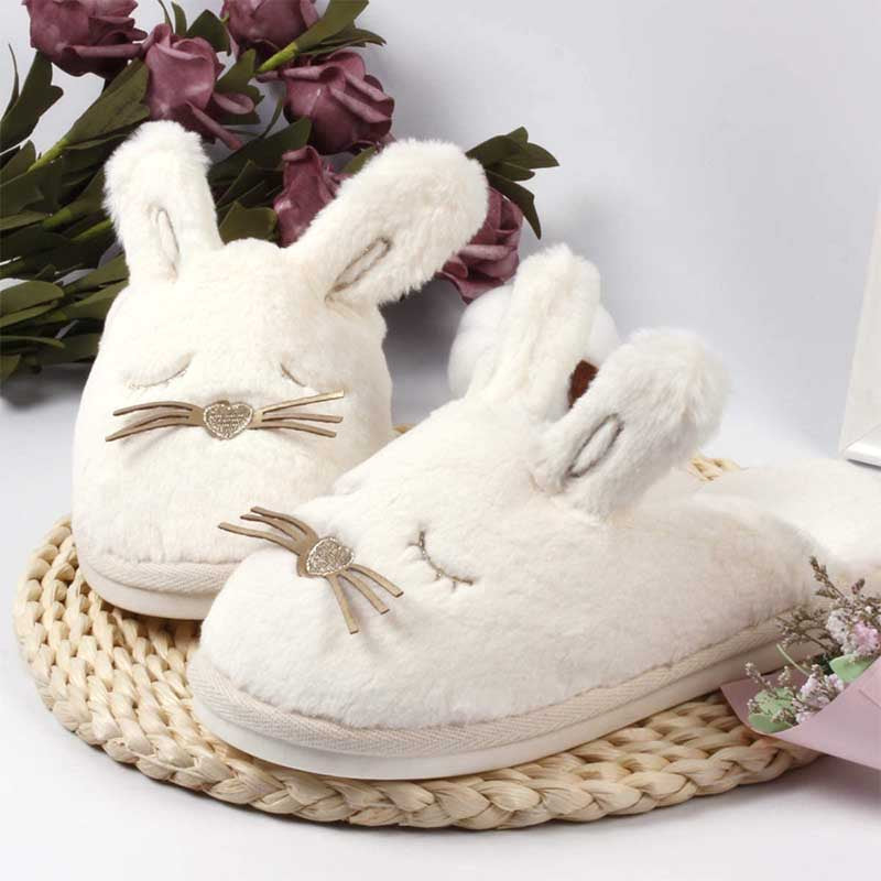 Kids Bunny Plush Slippers