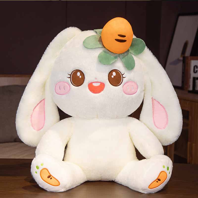 Kawaii Bunny with Carrot Stuffed Animal