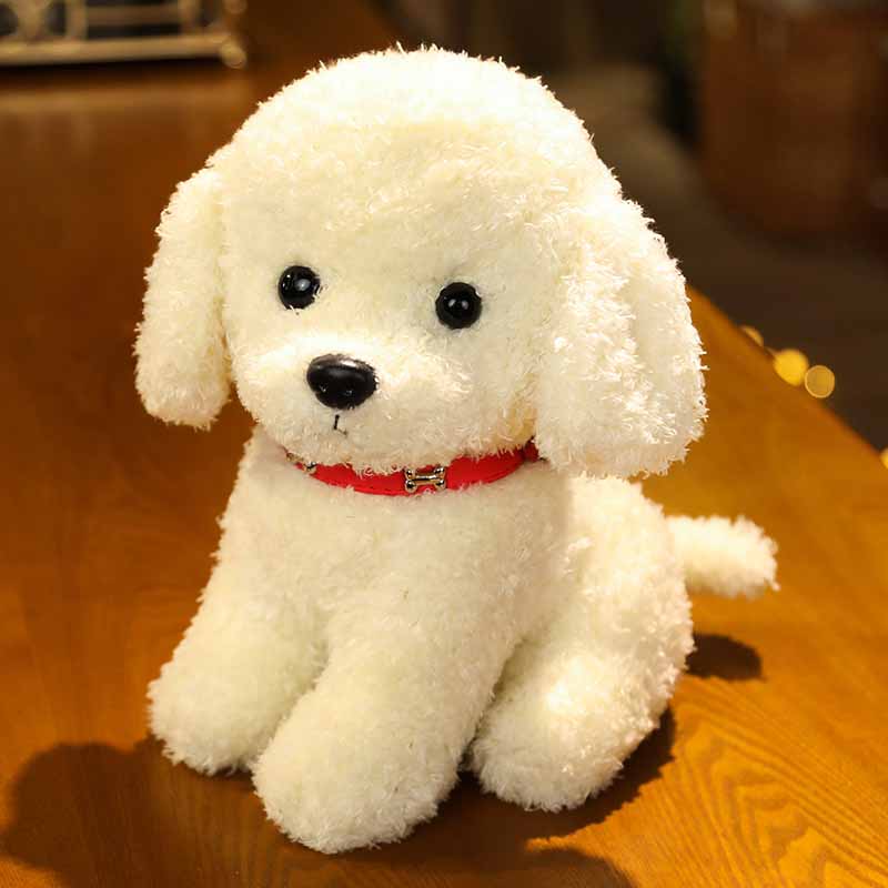 Simulated Teddy Dog Plush