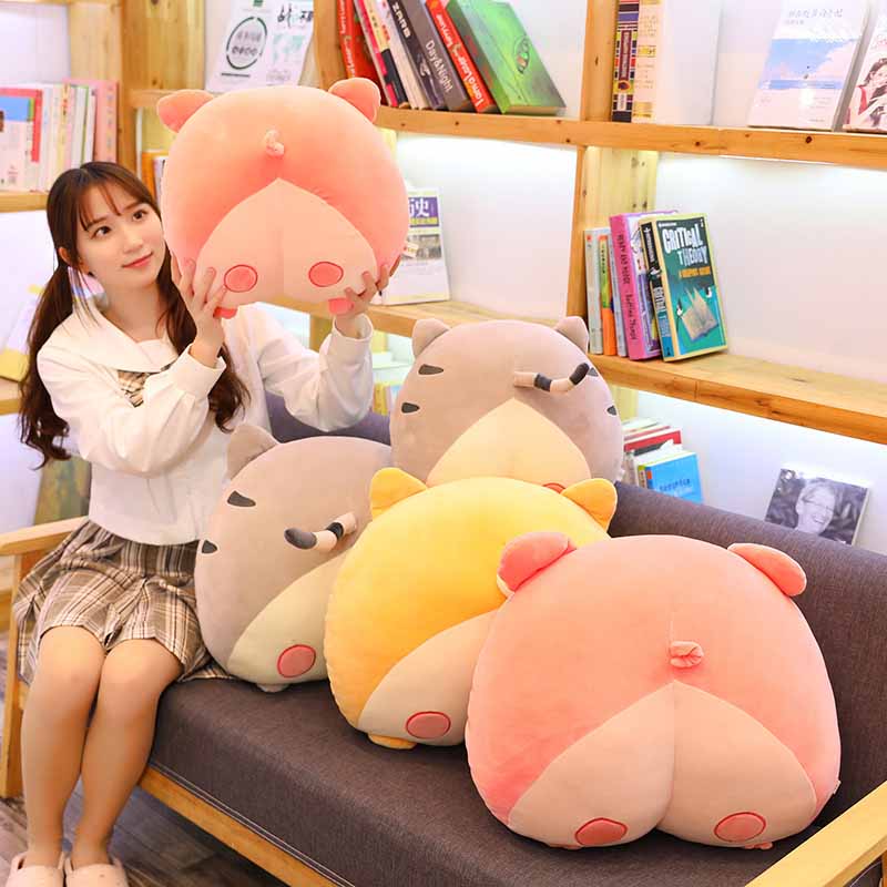 Kawaii Animal Plush Cushion Funny Pillow