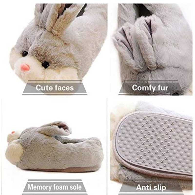 Women's Classic Plush Rabbit Slippers