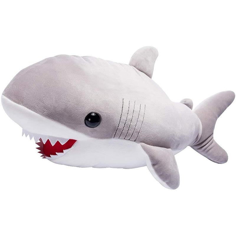 22 inch Large Grey Shark Pillow