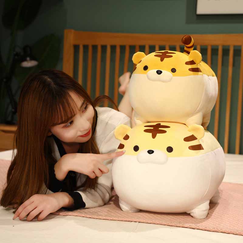 Kawaii Chubby Tiger Weighted Stuffed Animal