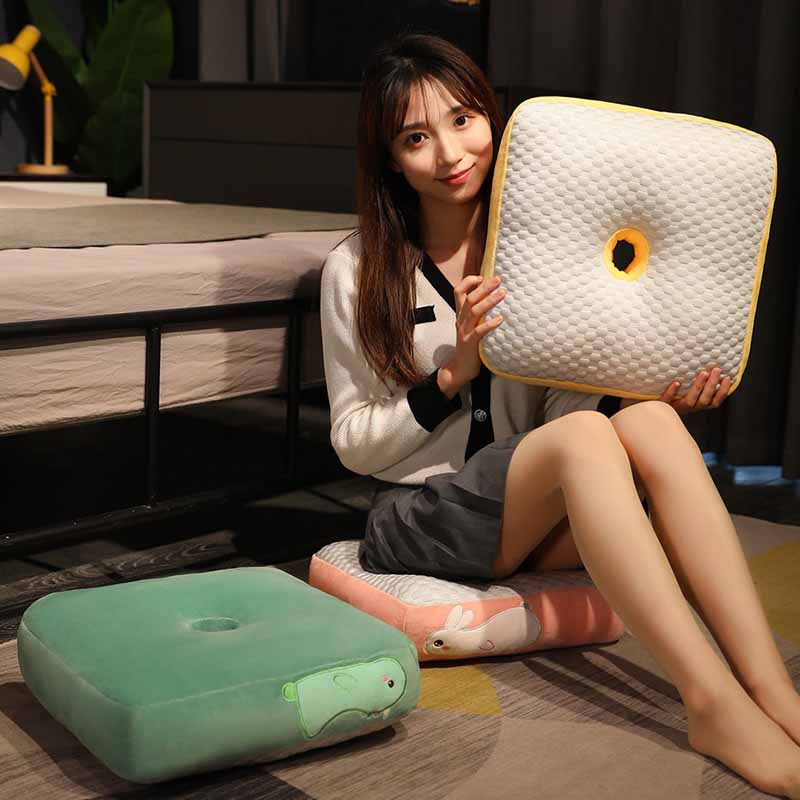 Kawaii Animal Cushion with Summer Mat 16 inch
