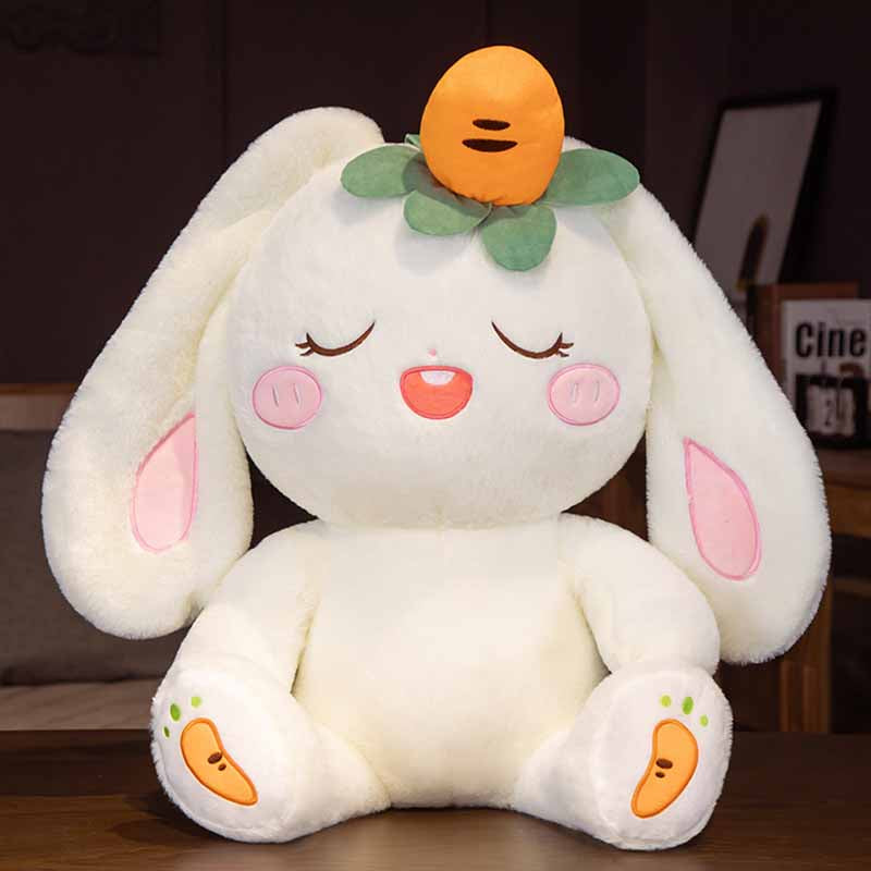 Kawaii Bunny with Carrot Stuffed Animal