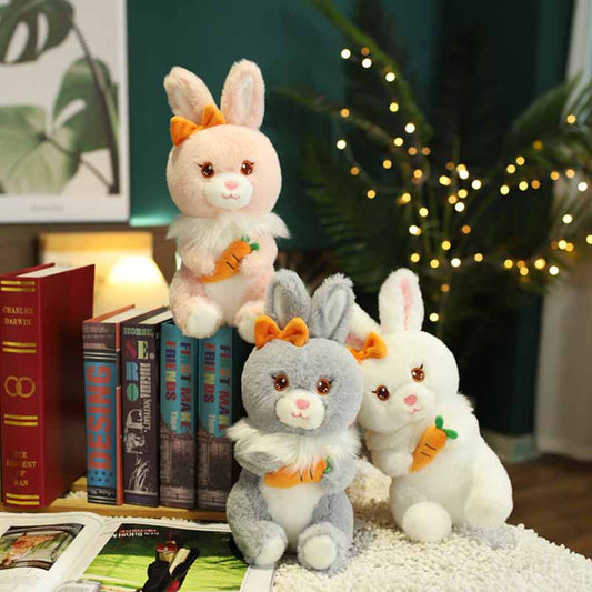 Kawaii Bunny with Carrot Stuffed Animal 14 inch