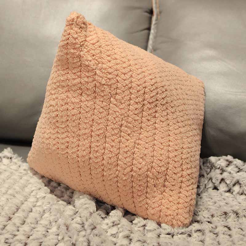 Triangle Pillow for Sofa 16 inch brown