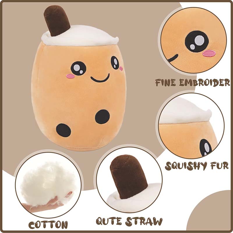 Stuffed Boba Plushie Bubble Tea Pillow