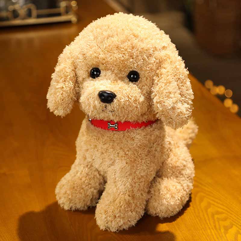 Simulated Teddy Dog Plush