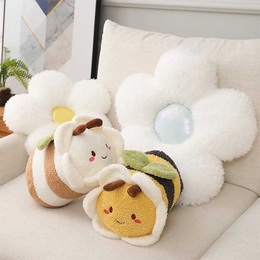 Cute Bee Plush Toy Yellow