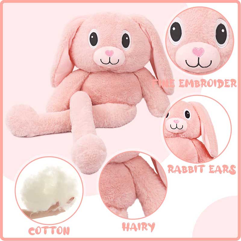 31 inch Big Adjustable Bunny Plush Doll