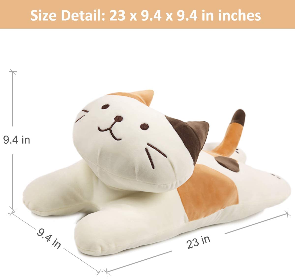 ARELUX 23 inch Soft Cat Big Sleeping Hugging Pillows