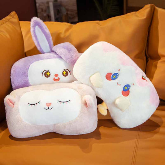 Kawaii Animal Hand Warmer Plush Pillow 12.6 inch